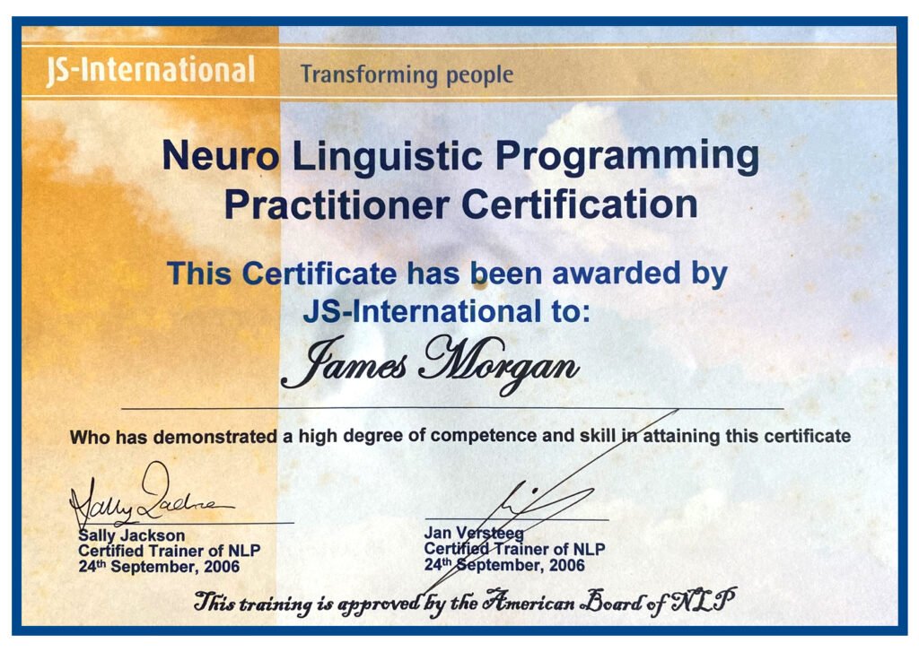 NLP practitioners certificate