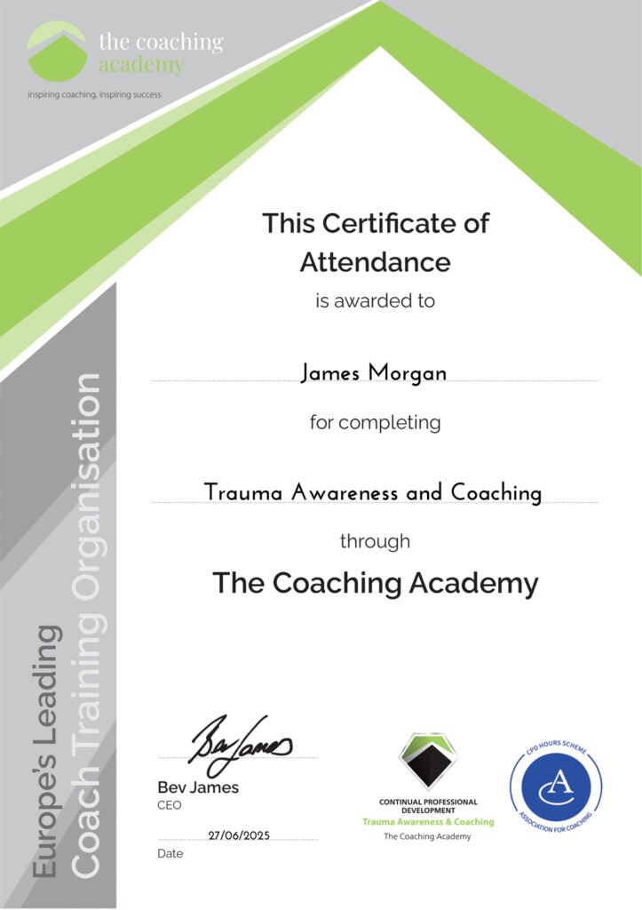 Trauma awareness in coaching certificate